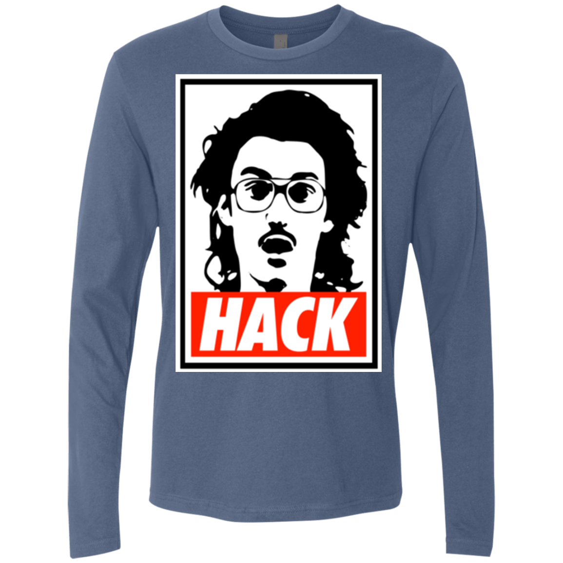 T-Shirts Indigo / Small Hack Men's Premium Long Sleeve