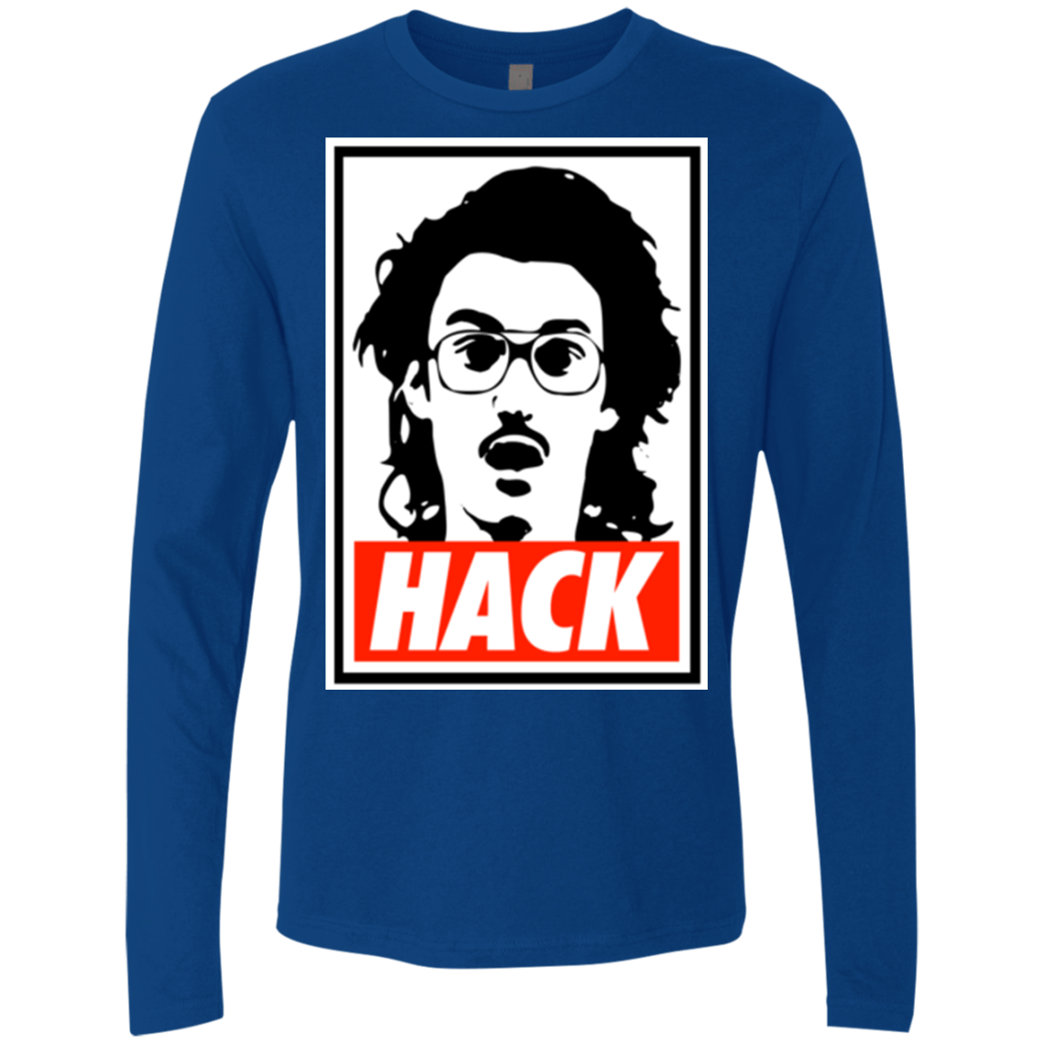 T-Shirts Royal / Small Hack Men's Premium Long Sleeve