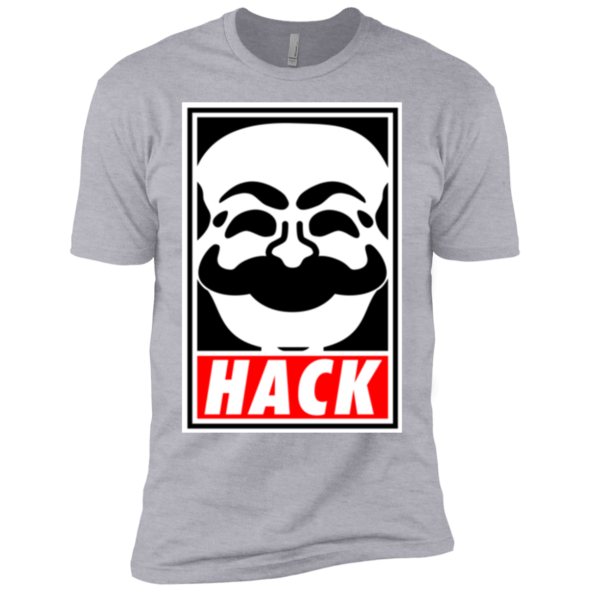 T-Shirts Heather Grey / YXS Hack society Boys Premium T-Shirt