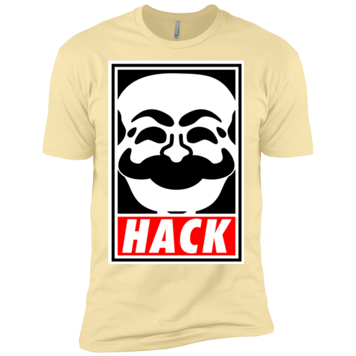 T-Shirts Banana Cream / X-Small Hack society Men's Premium T-Shirt
