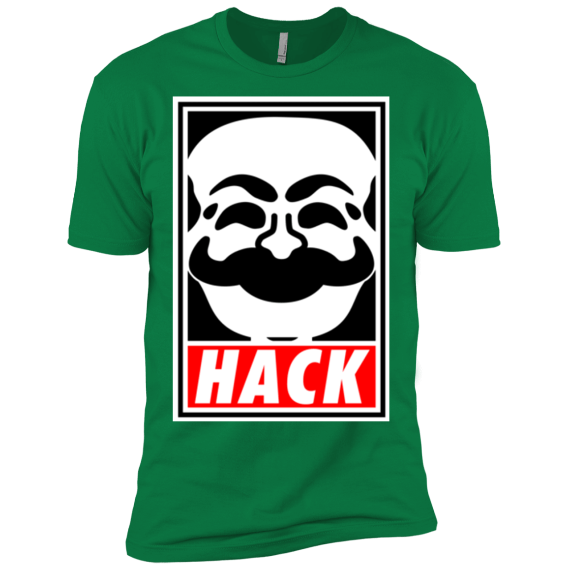 T-Shirts Kelly Green / X-Small Hack society Men's Premium T-Shirt