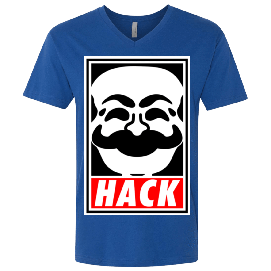 T-Shirts Royal / X-Small Hack society Men's Premium V-Neck
