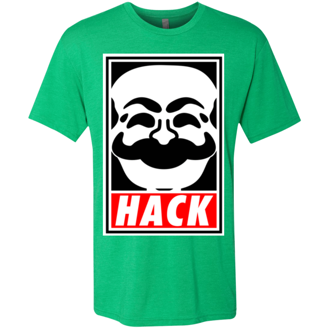 T-Shirts Envy / Small Hack society Men's Triblend T-Shirt