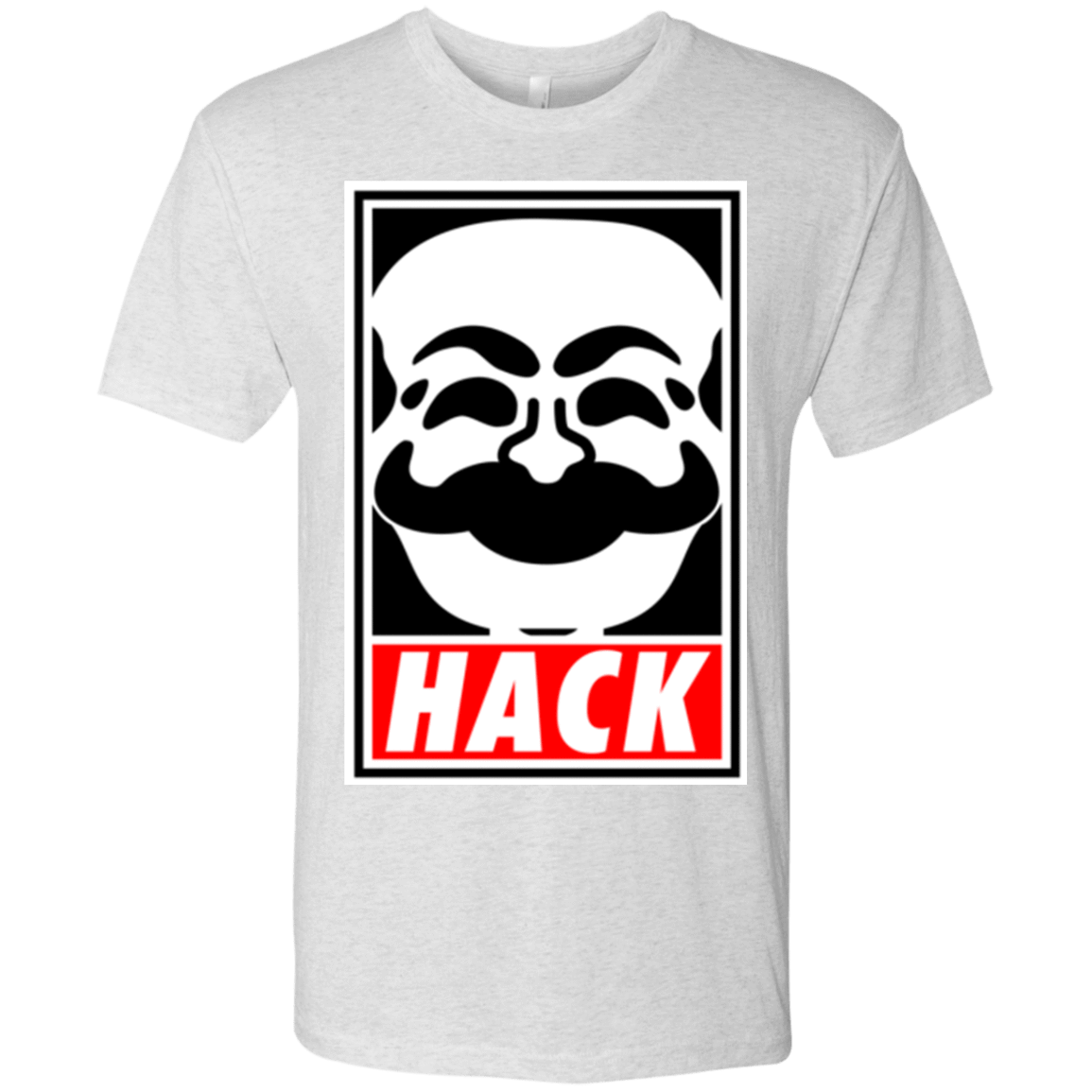 T-Shirts Heather White / Small Hack society Men's Triblend T-Shirt