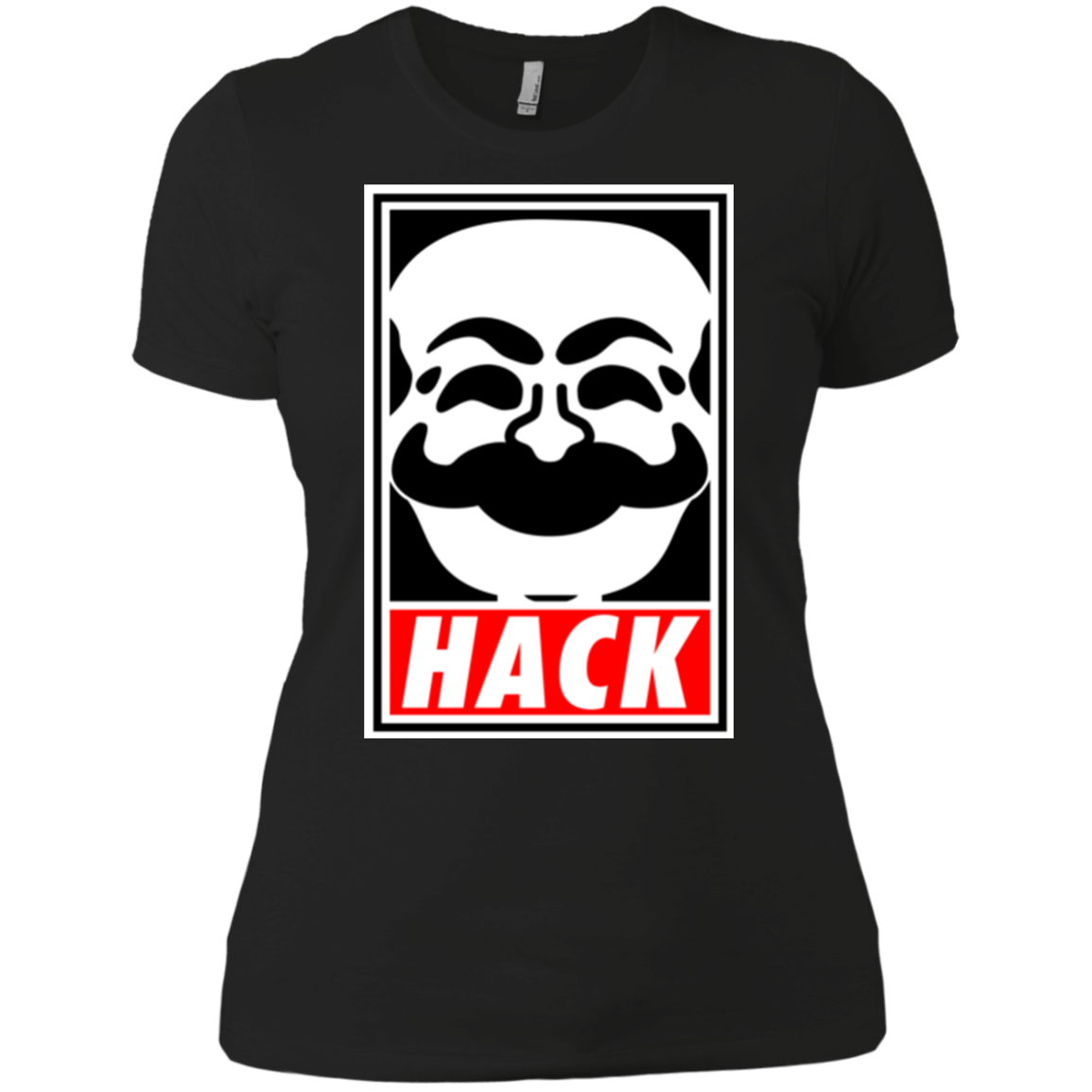 T-Shirts Black / X-Small Hack society Women's Premium T-Shirt