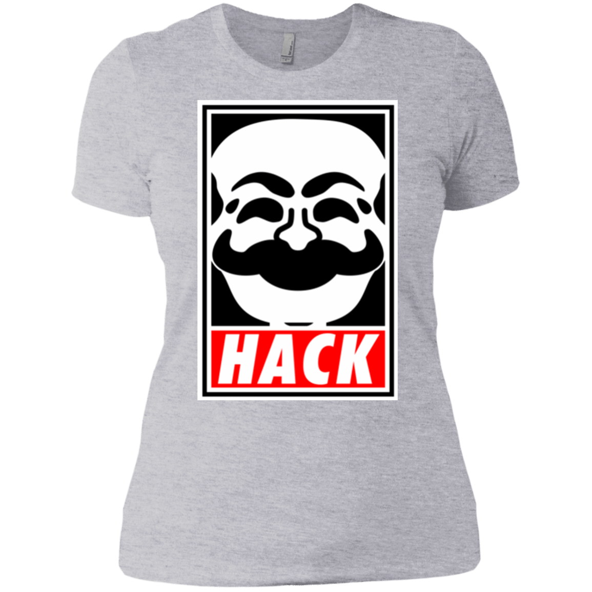 T-Shirts Heather Grey / X-Small Hack society Women's Premium T-Shirt
