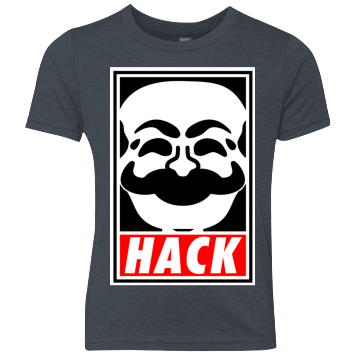 T-Shirts Vintage Navy / YXS Hack society Youth Triblend T-Shirt