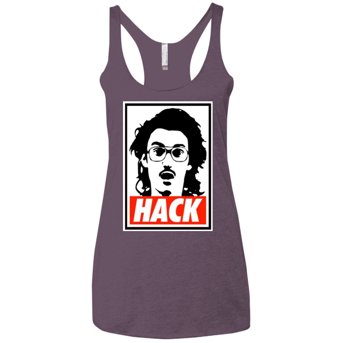 T-Shirts Vintage Purple / X-Small Hack Women's Triblend Racerback Tank