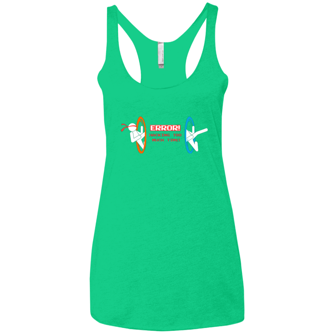 T-Shirts Envy / X-Small Hacking Error Women's Triblend Racerback Tank