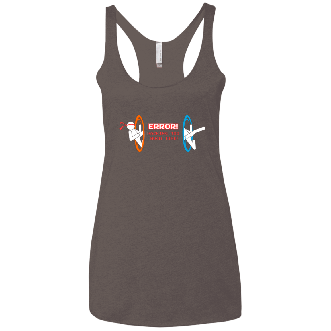 T-Shirts Macchiato / X-Small Hacking Error Women's Triblend Racerback Tank