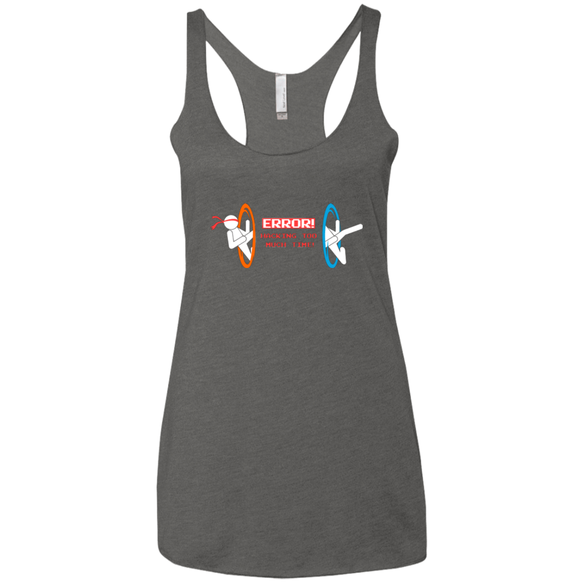 T-Shirts Premium Heather / X-Small Hacking Error Women's Triblend Racerback Tank