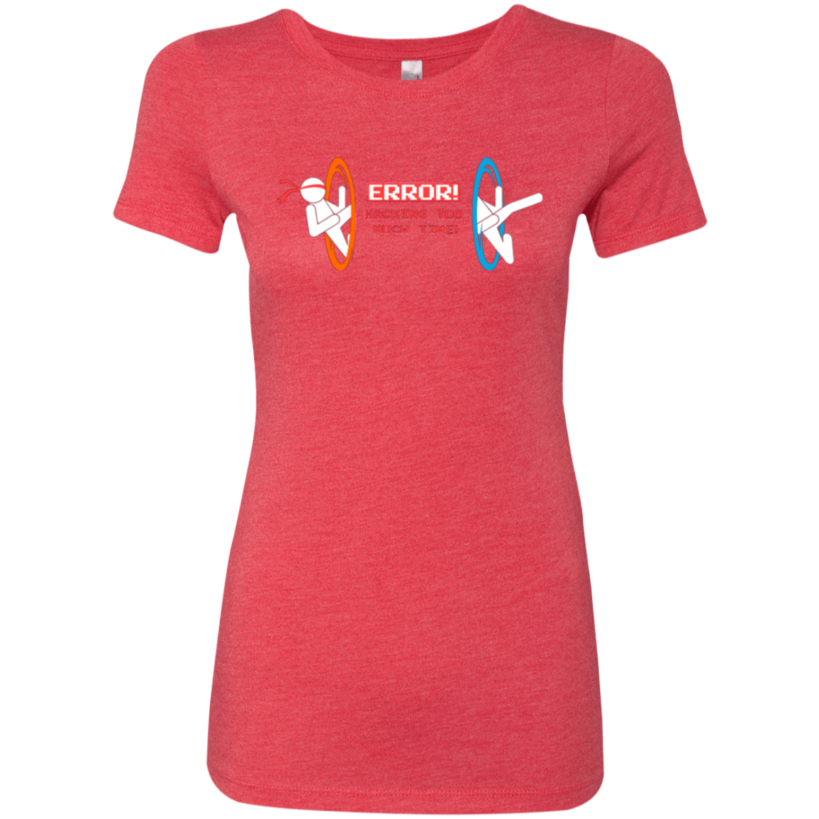 T-Shirts Vintage Red / Small Hacking Error Women's Triblend T-Shirt