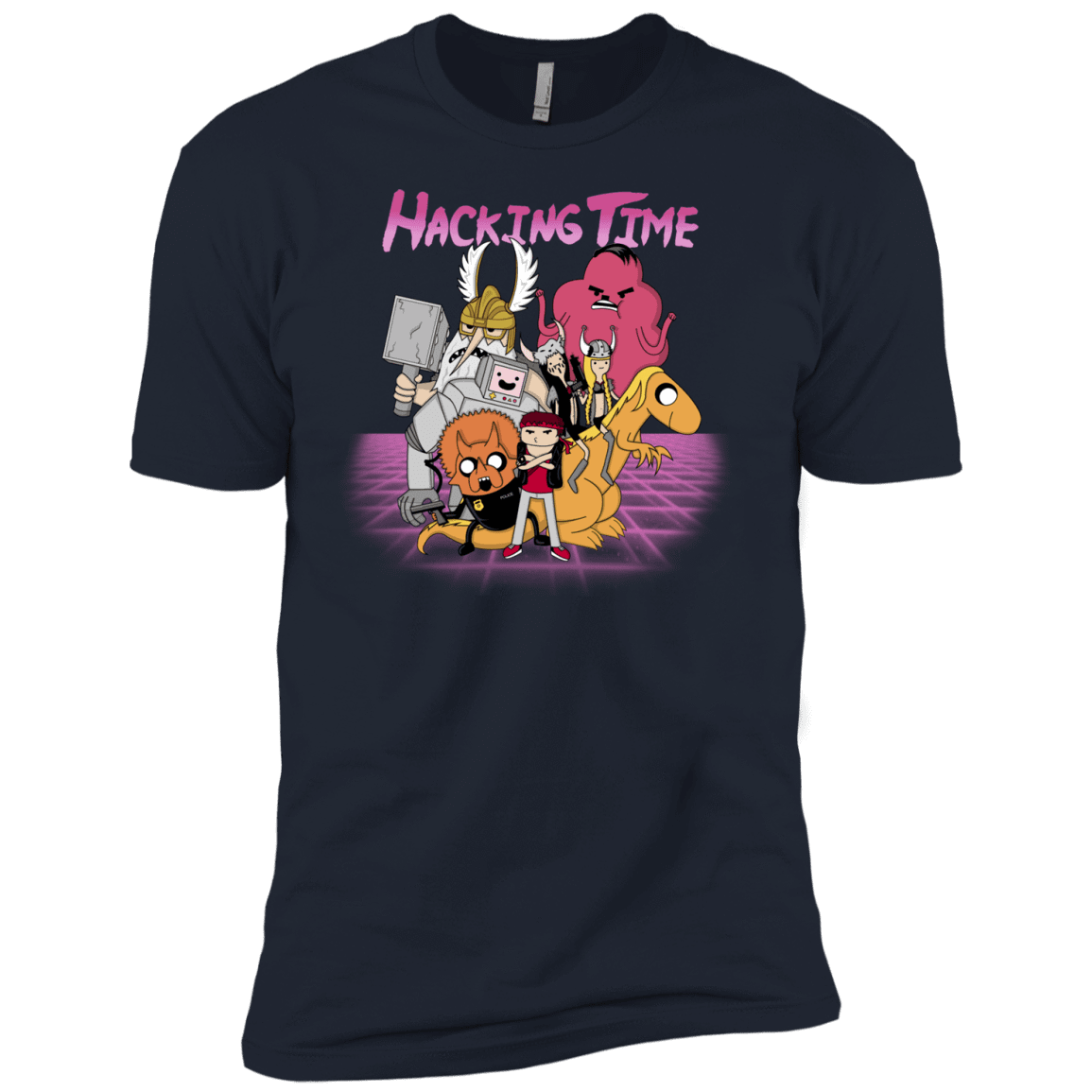 T-Shirts Midnight Navy / YXS HACKING TIME Boys Premium T-Shirt