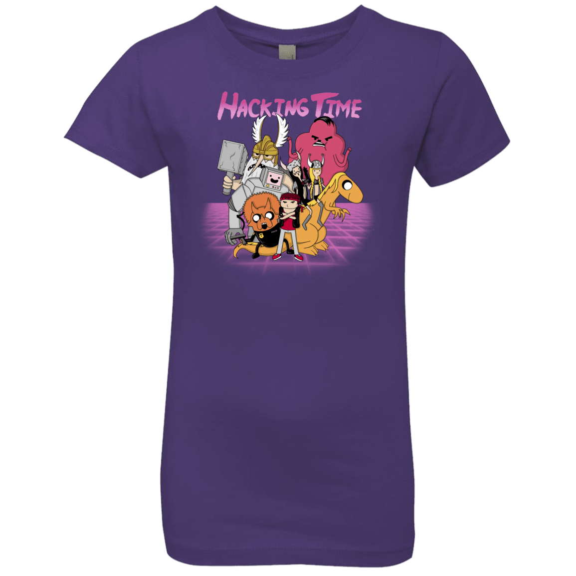 T-Shirts Purple Rush / YXS HACKING TIME Girls Premium T-Shirt
