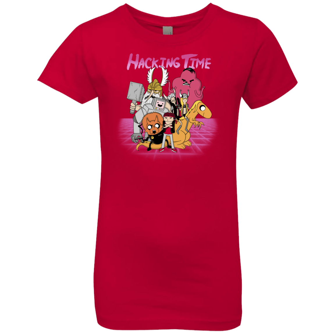 T-Shirts Red / YXS HACKING TIME Girls Premium T-Shirt