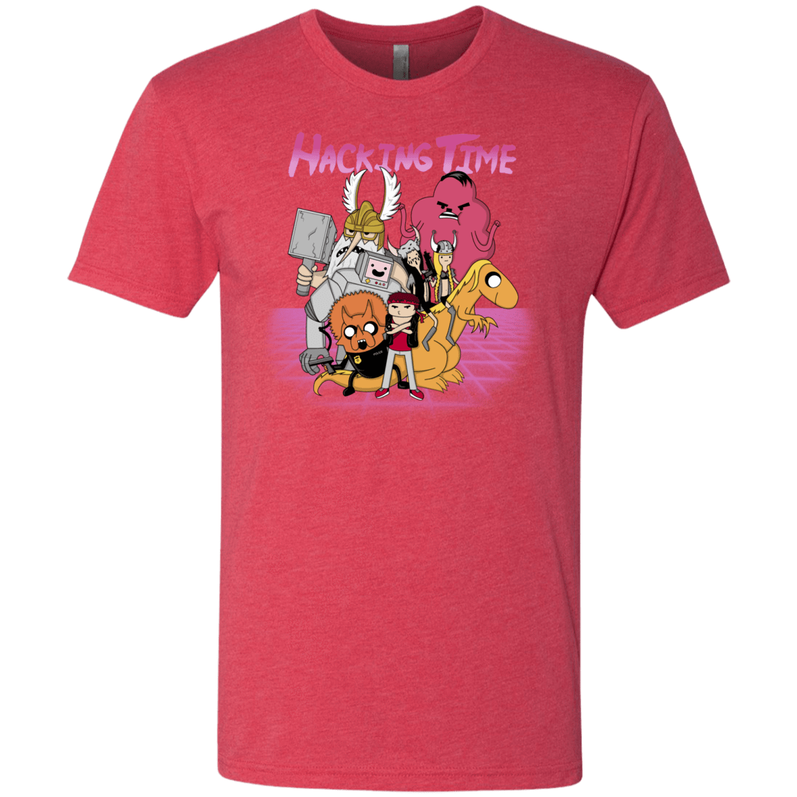T-Shirts Vintage Red / S HACKING TIME Men's Triblend T-Shirt