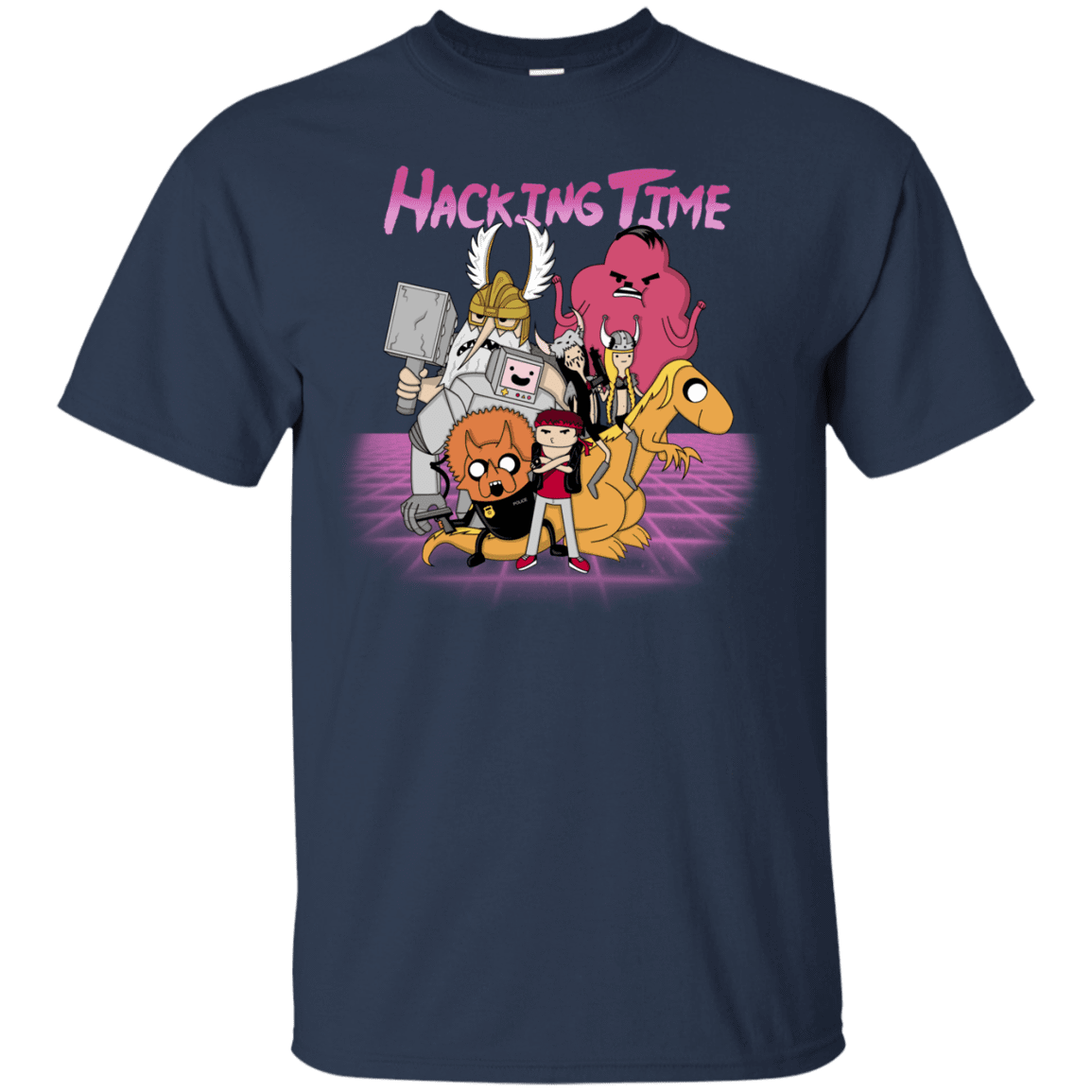 T-Shirts Navy / S HACKING TIME T-Shirt