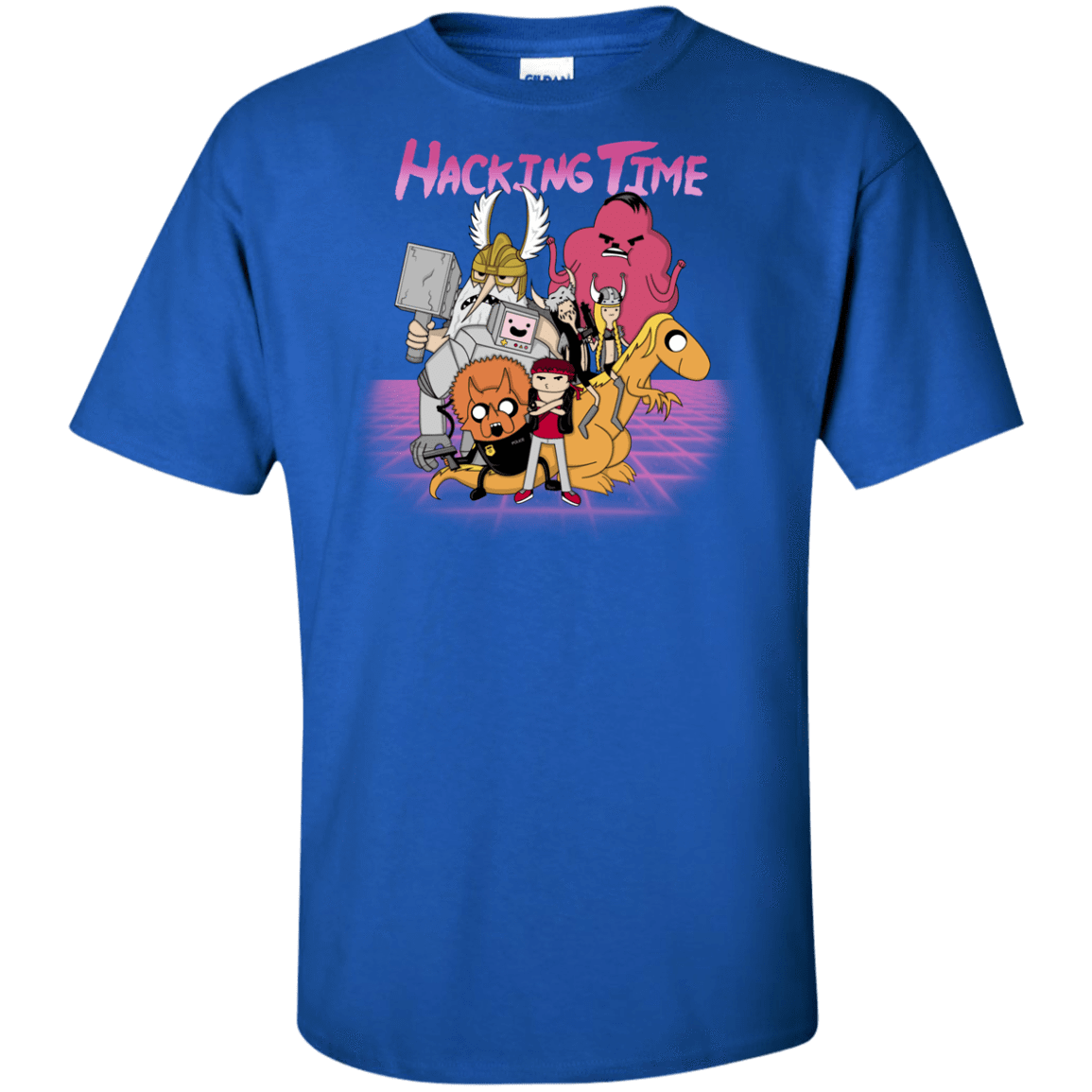 T-Shirts Royal / XLT HACKING TIME Tall T-Shirt