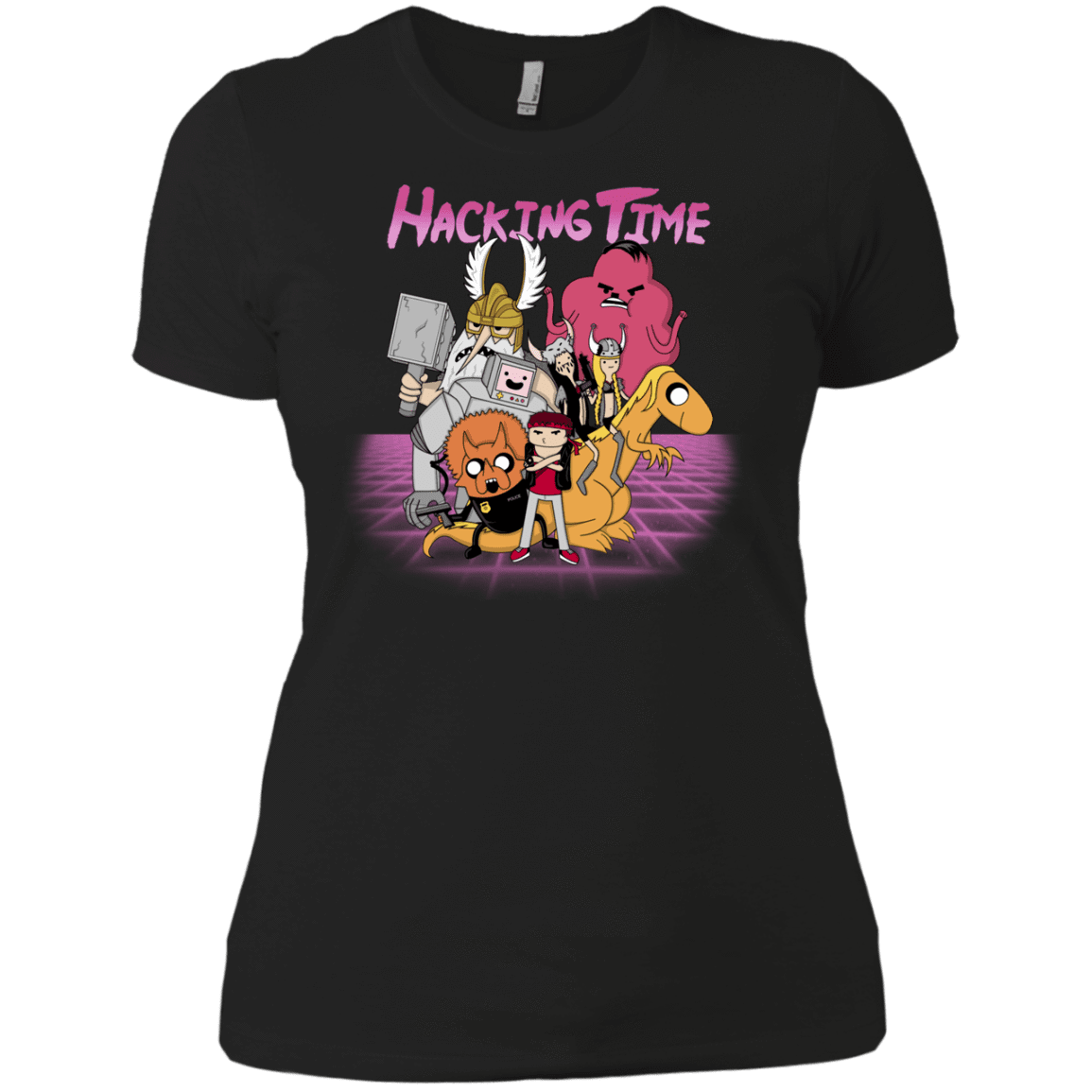 T-Shirts Black / X-Small HACKING TIME Women's Premium T-Shirt