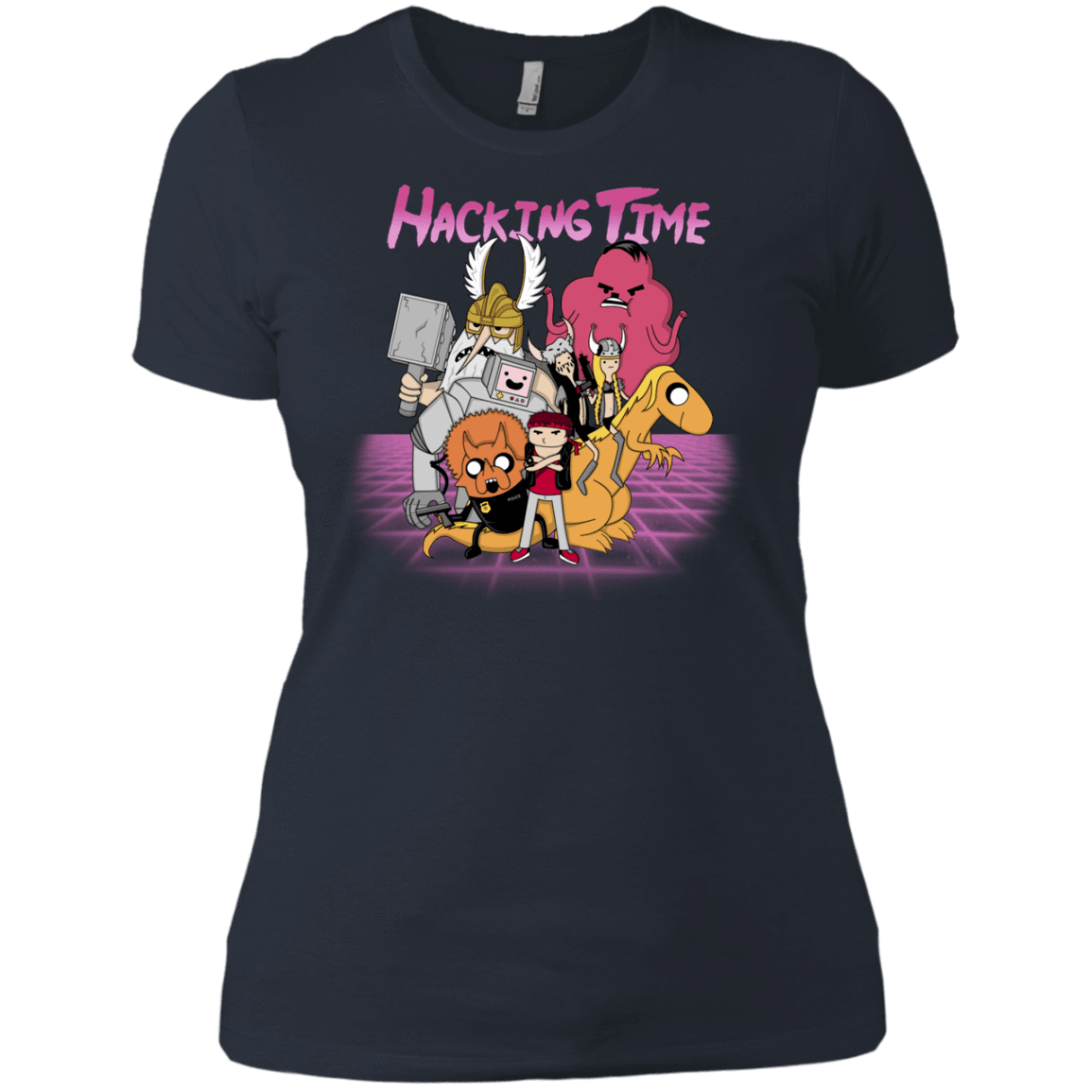 T-Shirts Indigo / X-Small HACKING TIME Women's Premium T-Shirt