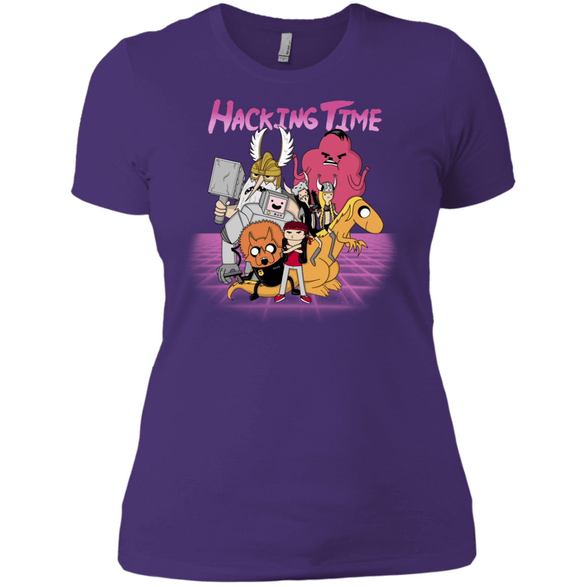T-Shirts Purple Rush/ / X-Small HACKING TIME Women's Premium T-Shirt