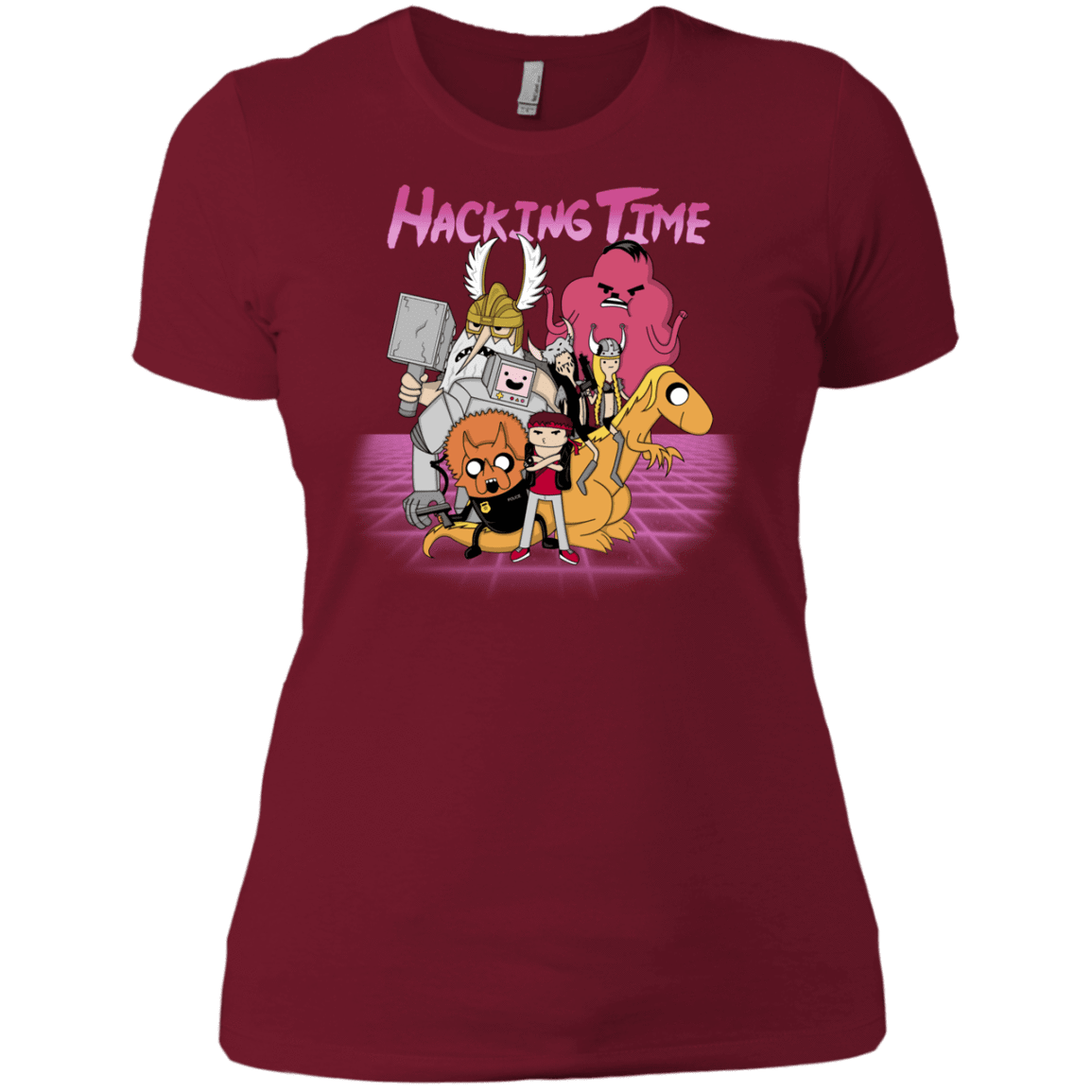 T-Shirts Scarlet / X-Small HACKING TIME Women's Premium T-Shirt