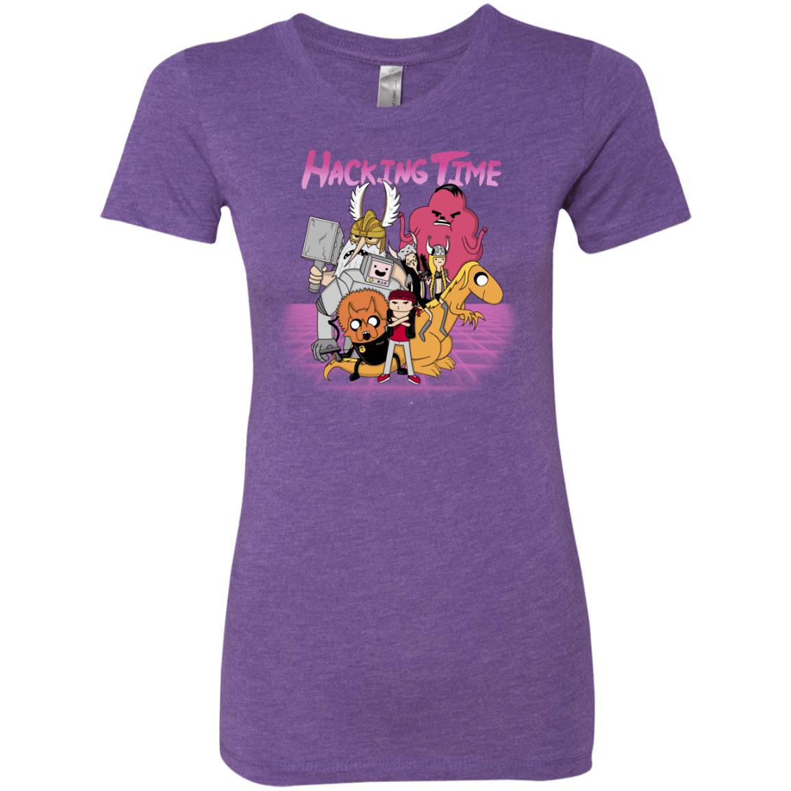 T-Shirts Purple Rush / S HACKING TIME Women's Triblend T-Shirt