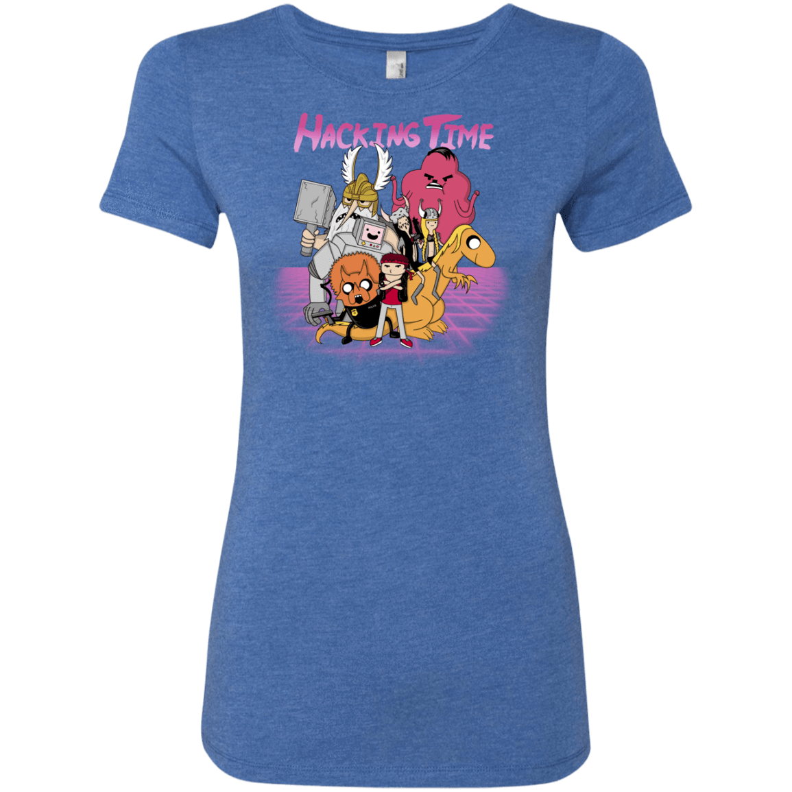 T-Shirts Vintage Royal / S HACKING TIME Women's Triblend T-Shirt