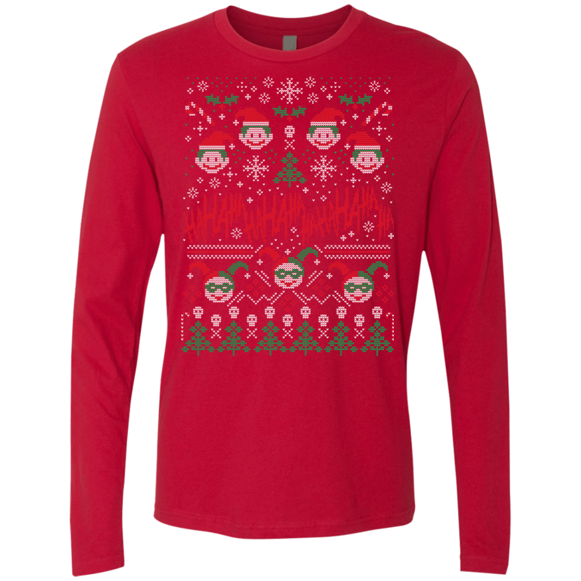T-Shirts Red / Small HaHa Holidays Men's Premium Long Sleeve