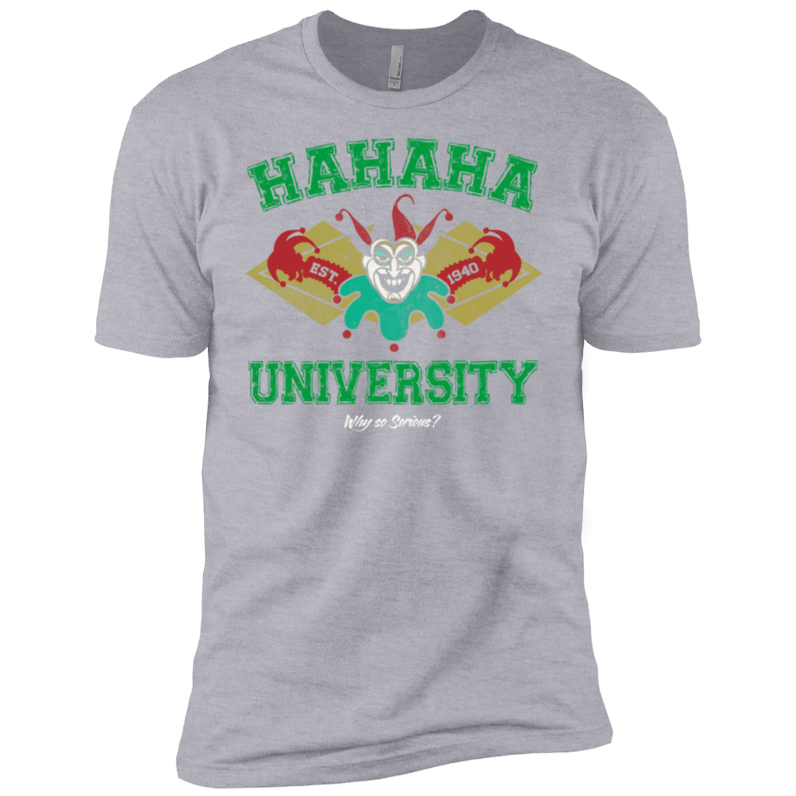 T-Shirts Heather Grey / YXS Hahaha University Boys Premium T-Shirt