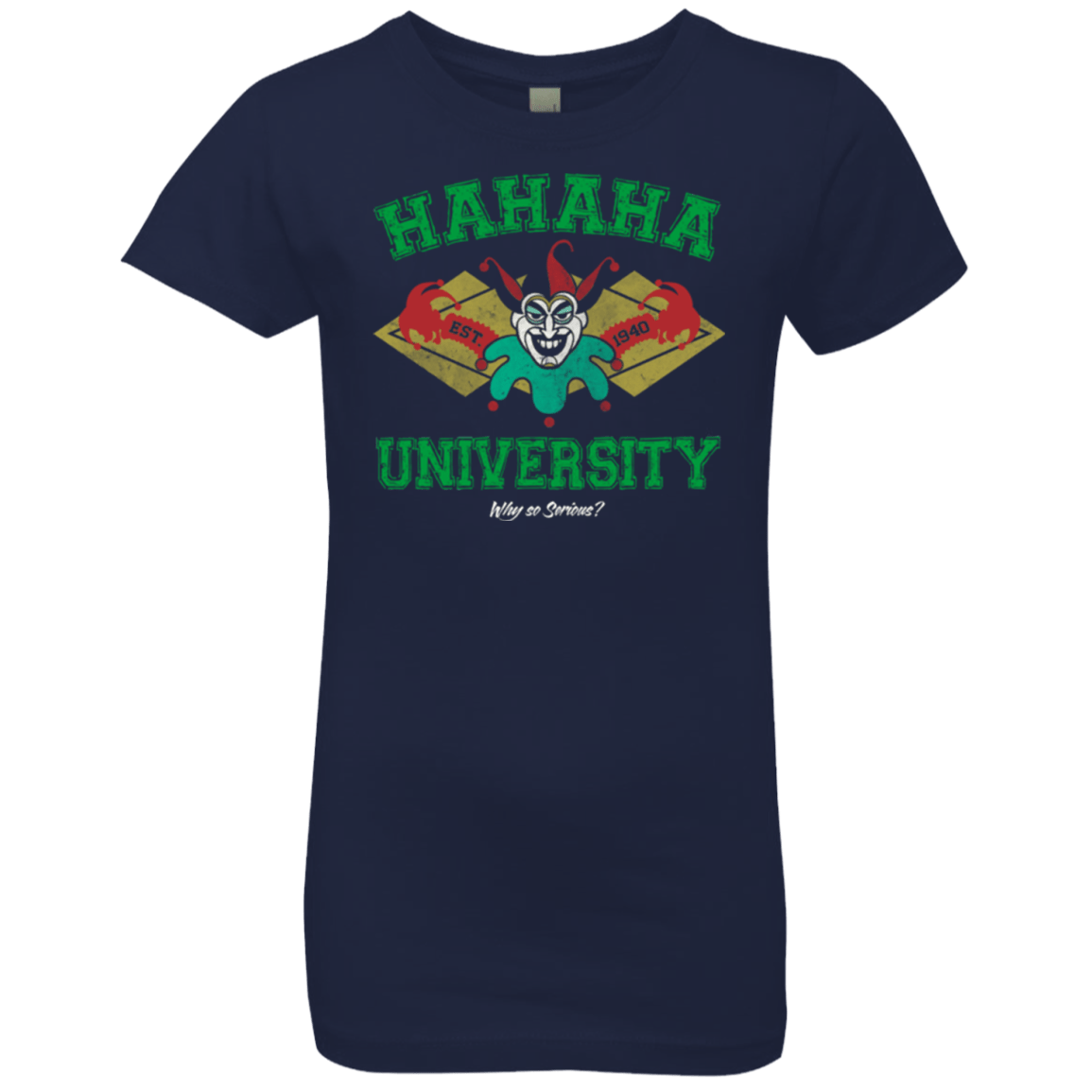 T-Shirts Midnight Navy / YXS Hahaha University Girls Premium T-Shirt