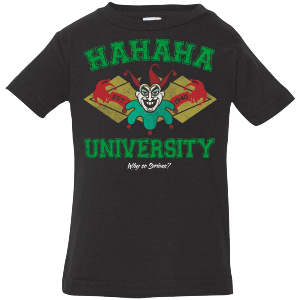 T-Shirts Black / 6 Months Hahaha University Infant Premium T-Shirt