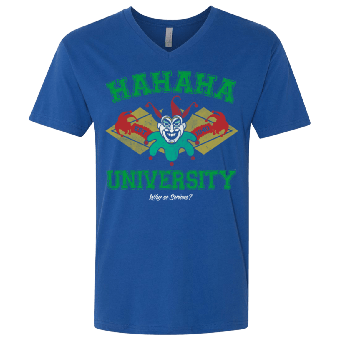 T-Shirts Royal / X-Small Hahaha University Men's Premium V-Neck