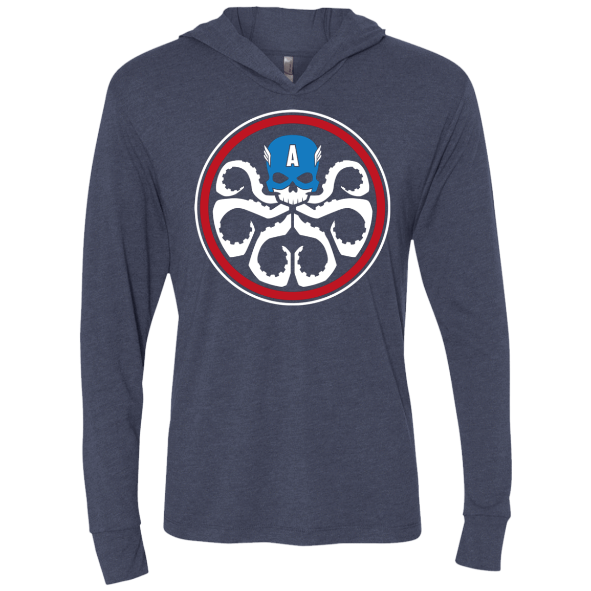 T-Shirts Vintage Navy / X-Small Hail America Triblend Long Sleeve Hoodie Tee