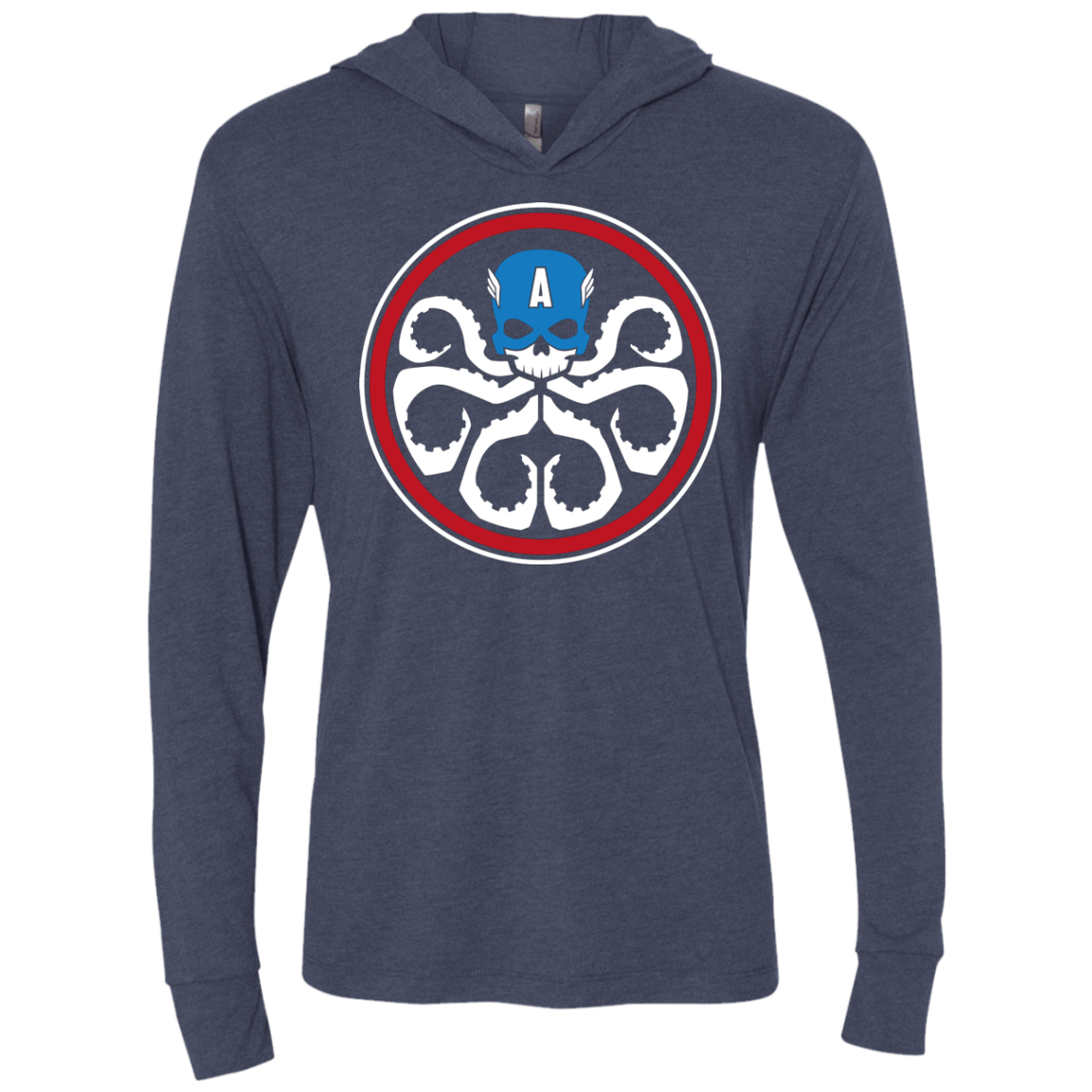 T-Shirts Vintage Navy / X-Small Hail America Triblend Long Sleeve Hoodie Tee