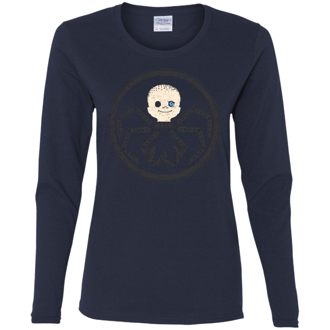 T-Shirts Navy / S Hail Babyface Women's Long Sleeve T-Shirt