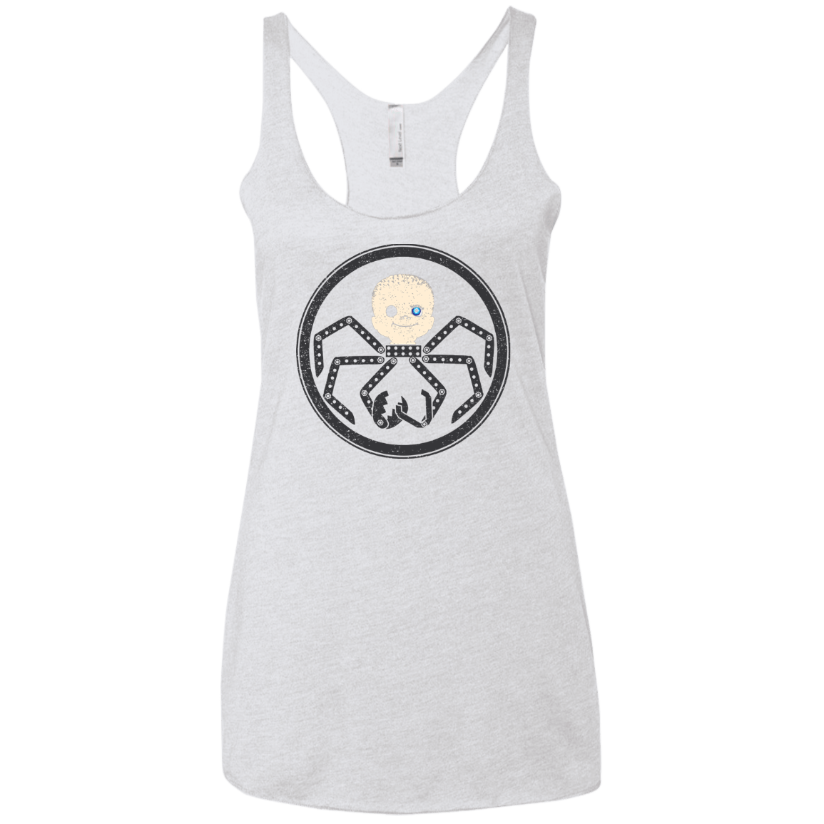 T-Shirts Heather White / X-Small Hail Babyface Women's Triblend Racerback Tank