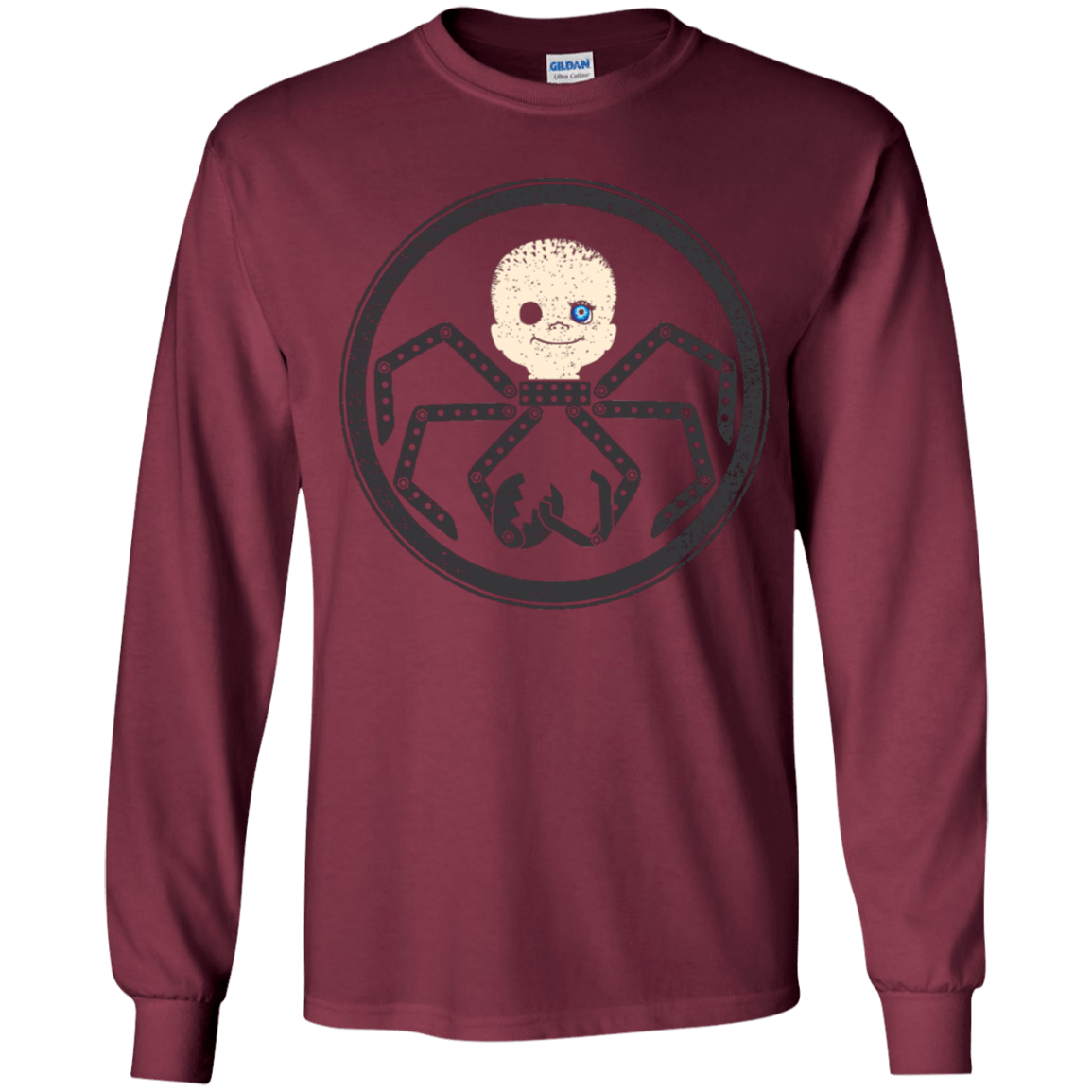 T-Shirts Maroon / YS Hail Babyface Youth Long Sleeve T-Shirt