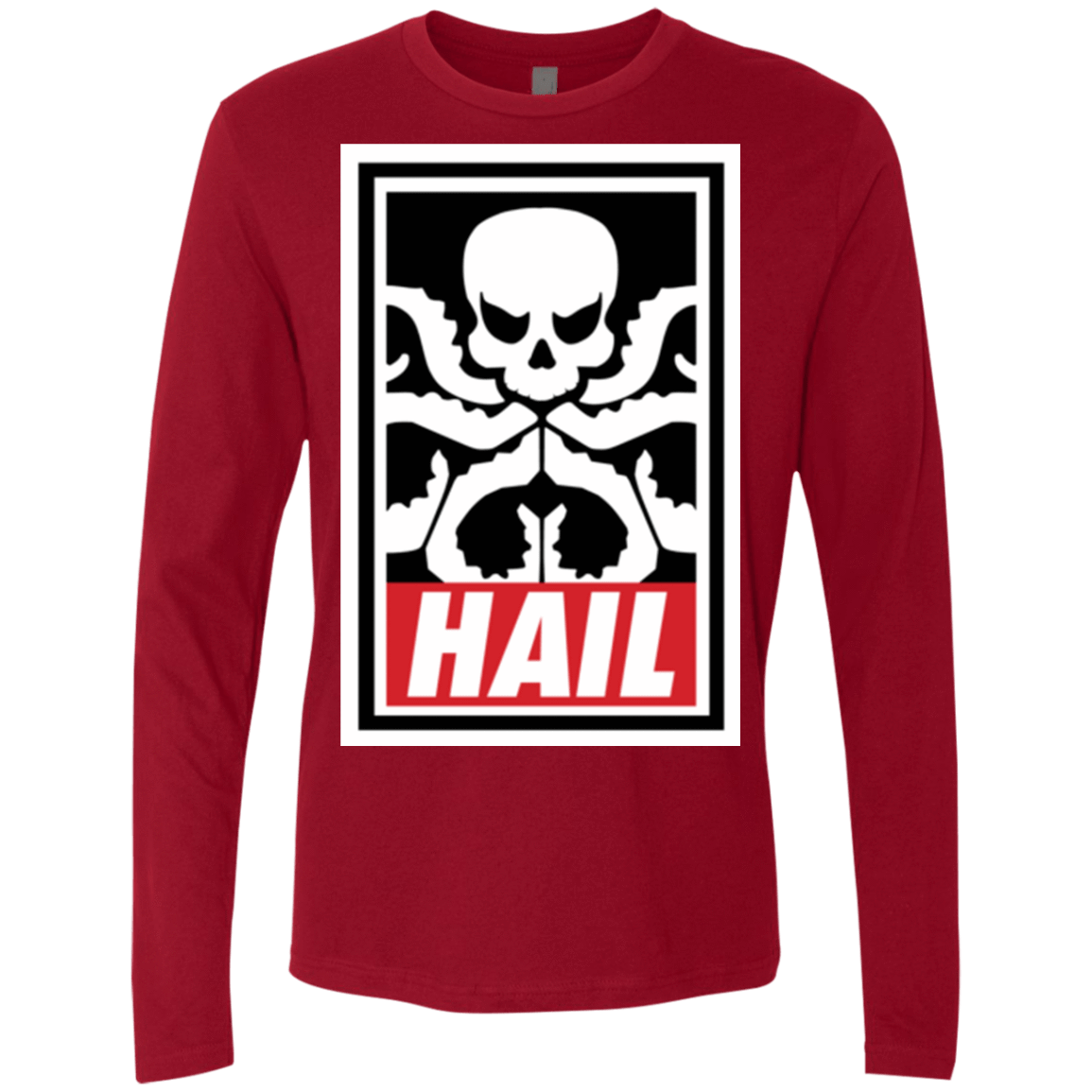 T-Shirts Cardinal / Small Hail Hydra Men's Premium Long Sleeve