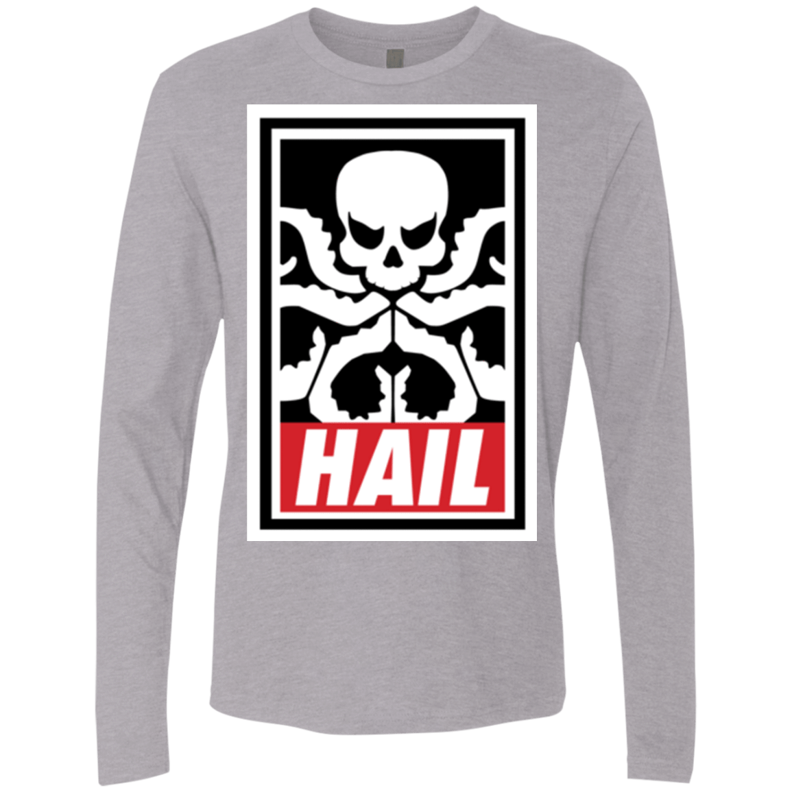 T-Shirts Heather Grey / Small Hail Hydra Men's Premium Long Sleeve