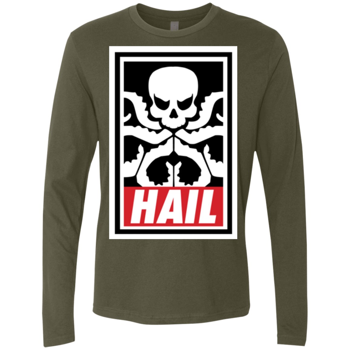 T-Shirts Military Green / Small Hail Hydra Men's Premium Long Sleeve