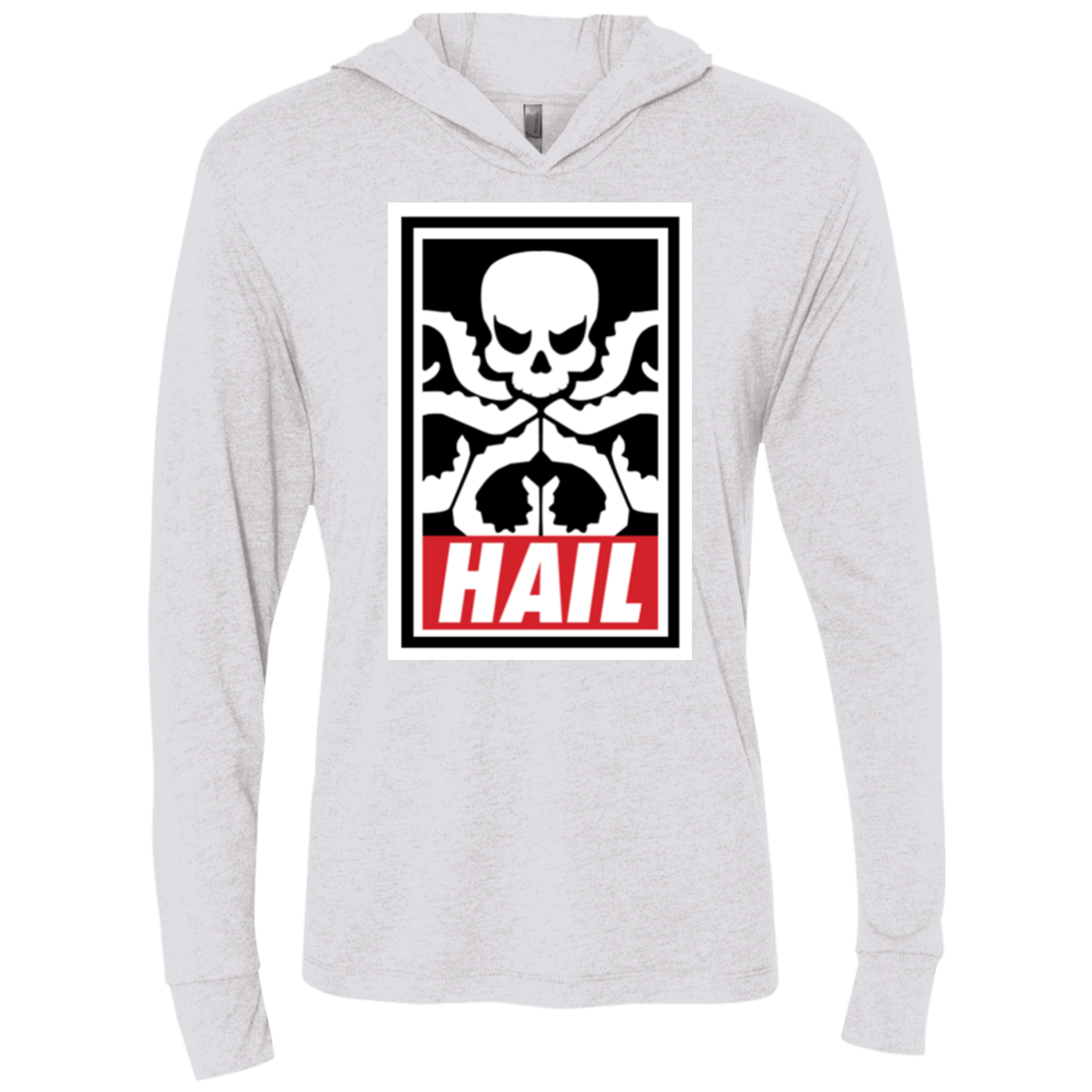 T-Shirts Heather White / X-Small Hail Hydra Triblend Long Sleeve Hoodie Tee