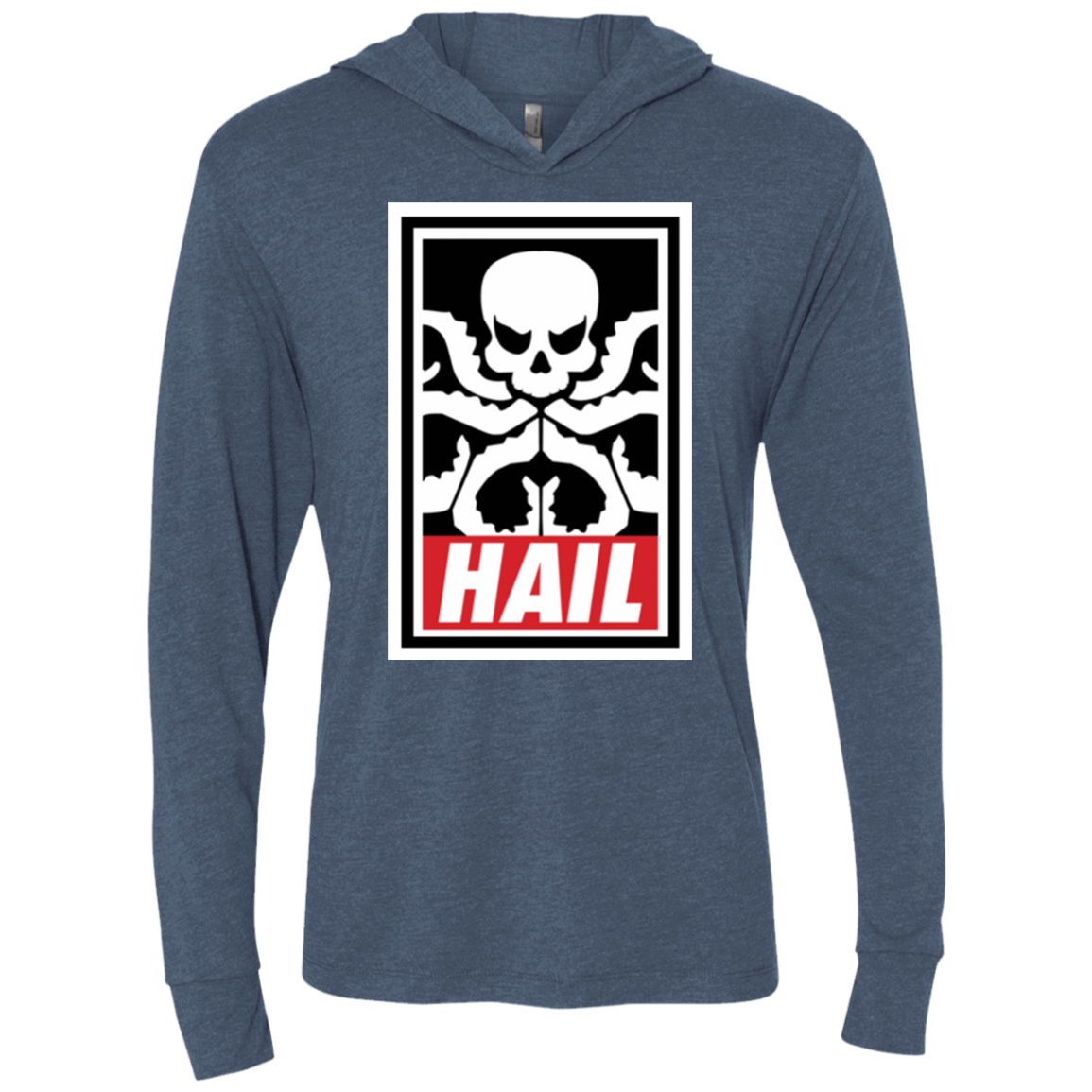 T-Shirts Indigo / X-Small Hail Hydra Triblend Long Sleeve Hoodie Tee