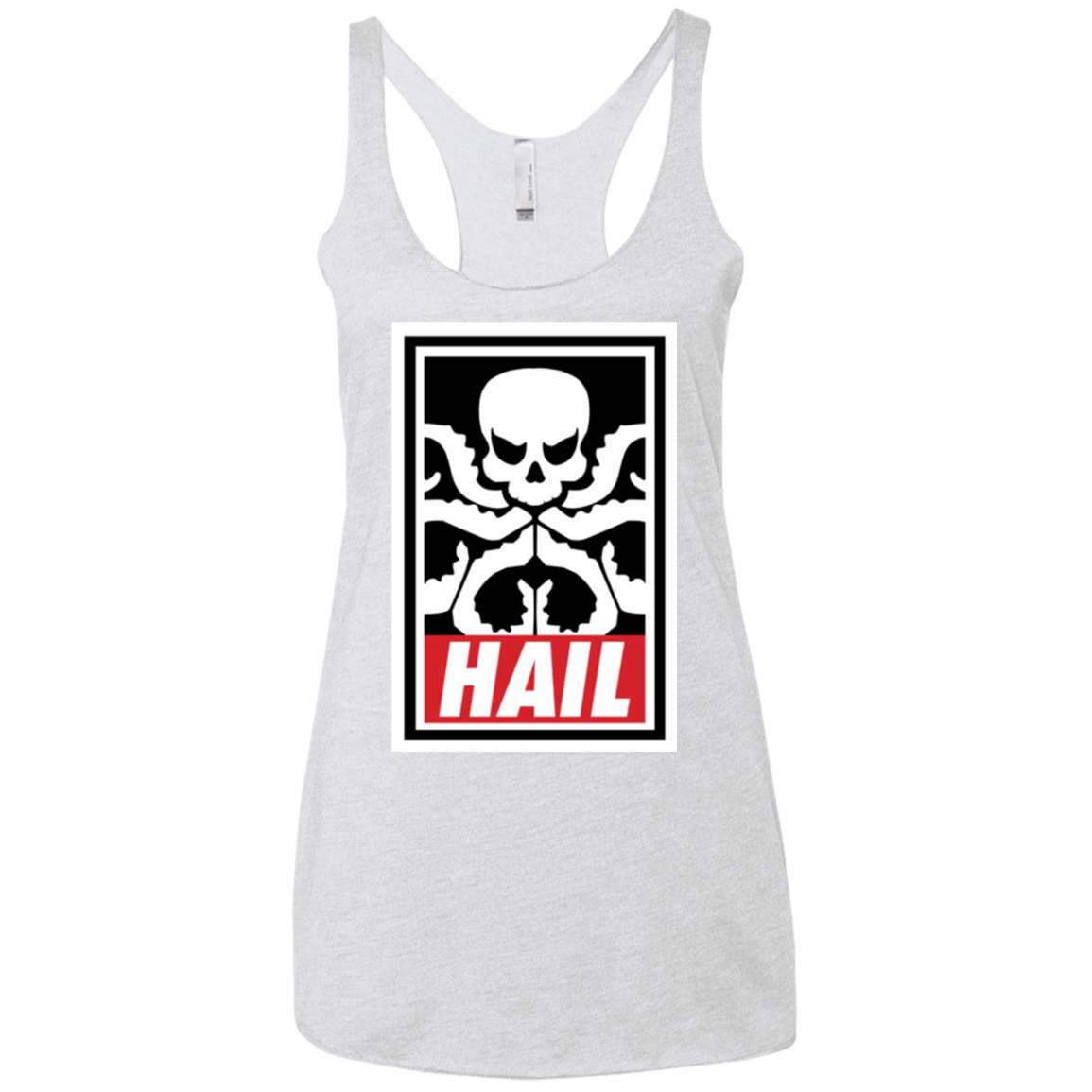 T-Shirts Heather White / X-Small Hail Hydra Women's Triblend Racerback Tank