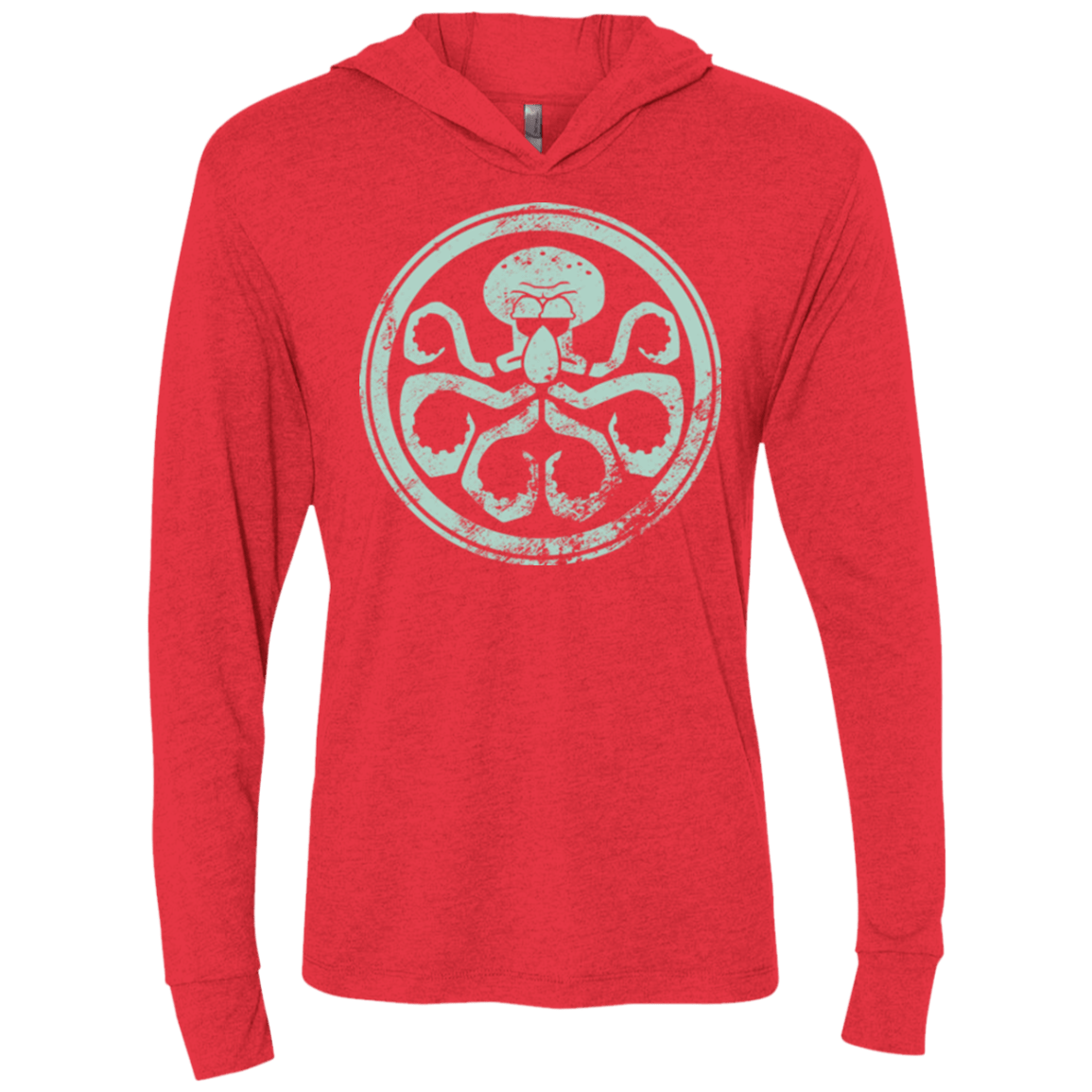 T-Shirts Vintage Red / X-Small Hail Squidra Triblend Long Sleeve Hoodie Tee