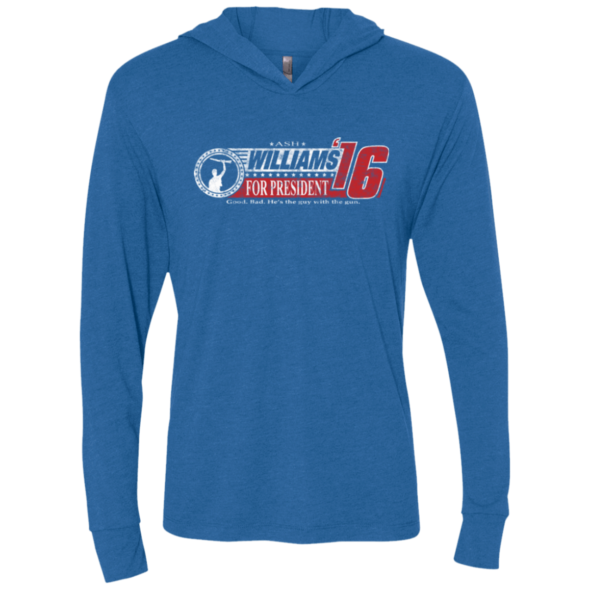 T-Shirts Vintage Royal / X-Small Hail To The Chief Triblend Long Sleeve Hoodie Tee