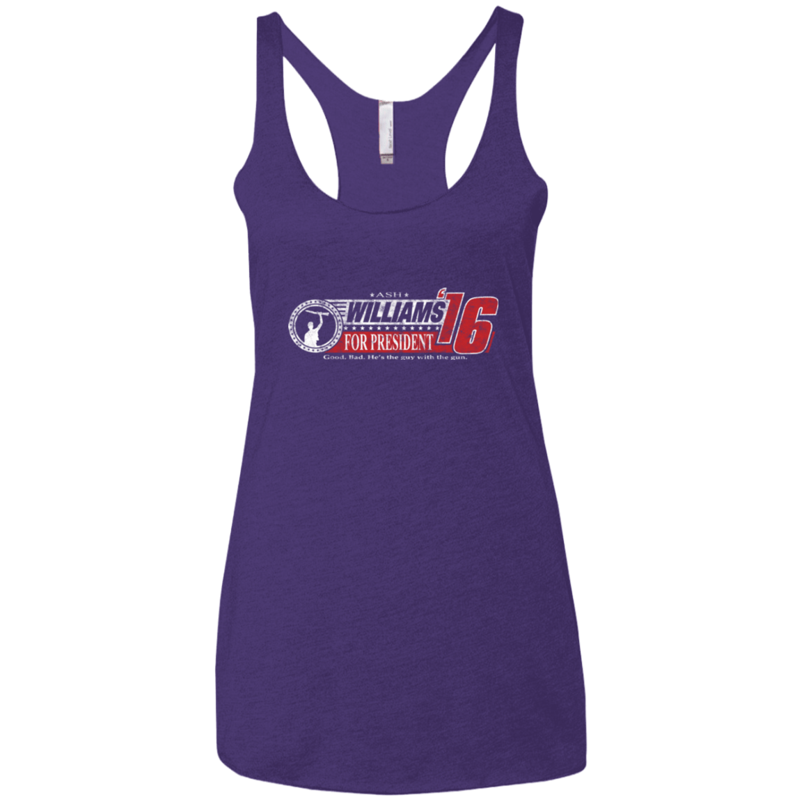 T-Shirts Purple / X-Small Hail To The Chief Women's Triblend Racerback Tank