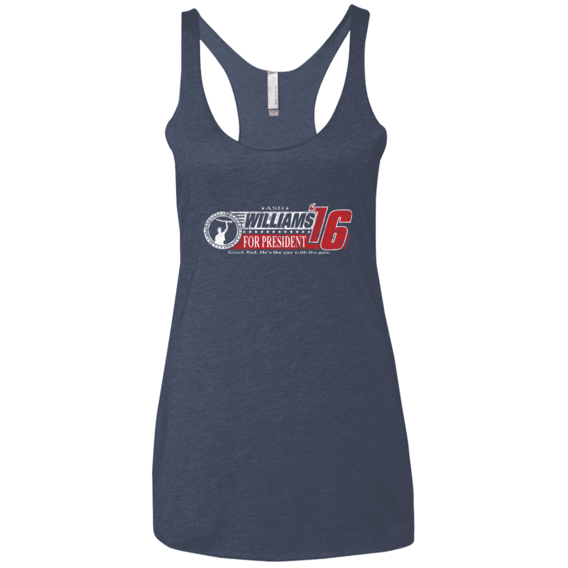 T-Shirts Vintage Navy / X-Small Hail To The Chief Women's Triblend Racerback Tank