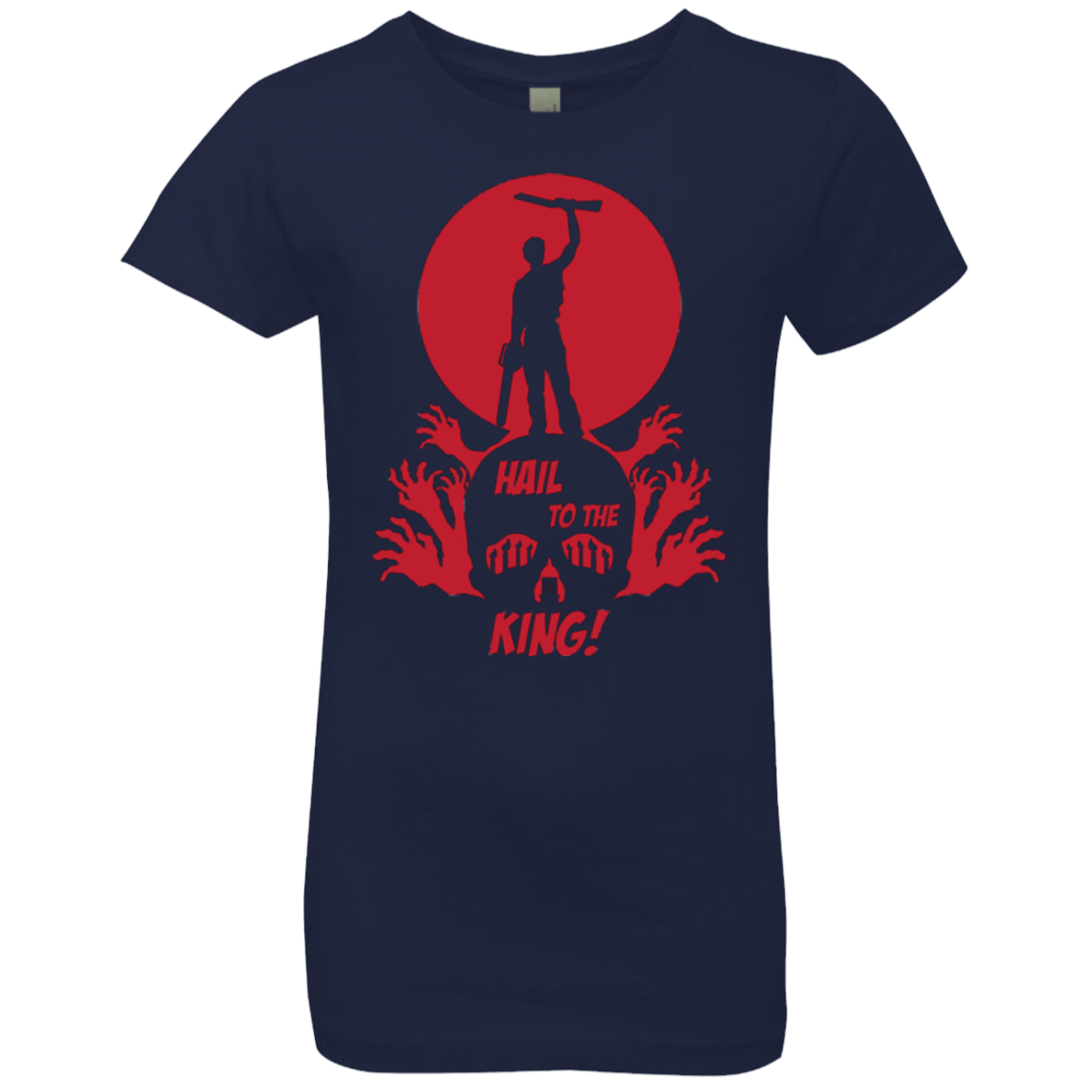 T-Shirts Midnight Navy / YXS Hail to the King Girls Premium T-Shirt