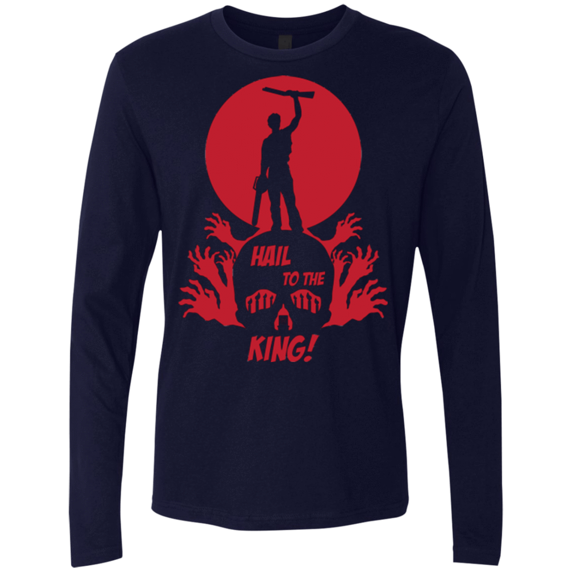 T-Shirts Midnight Navy / Small Hail to the King Men's Premium Long Sleeve